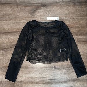 Urban Outfitters mesh long sleeve top